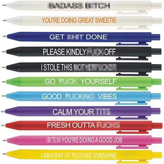 Funny sweary pens