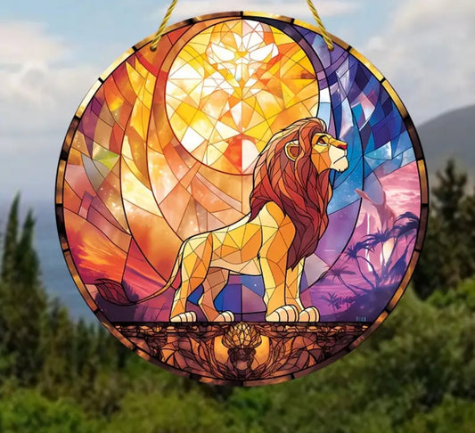 Lion hanging sign