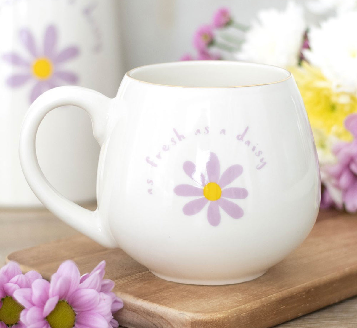 Fresh as a daisy rounded mug