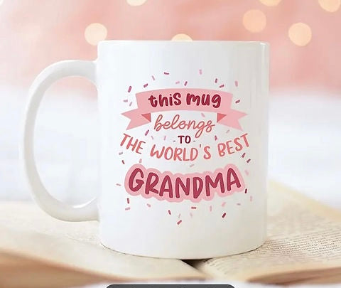 Worlds best grandma mug