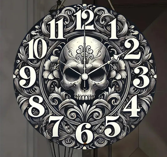 Skull clock