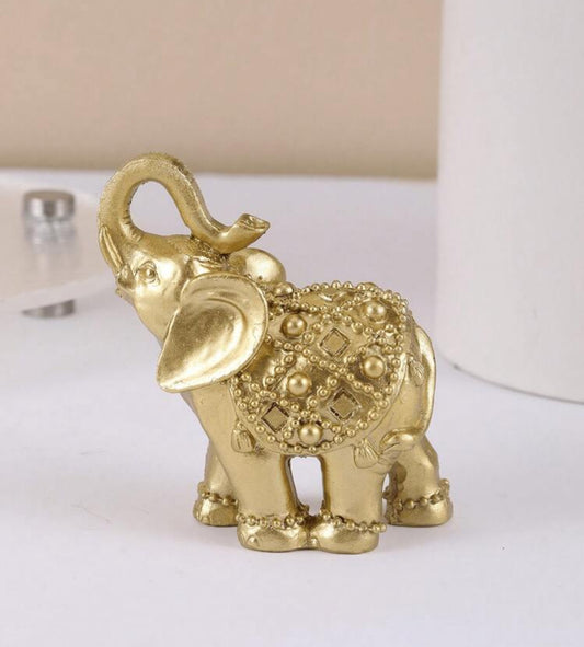 Mini golden elephant ornament