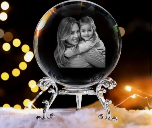 Personalised Photo Ornament With Bracket Stand