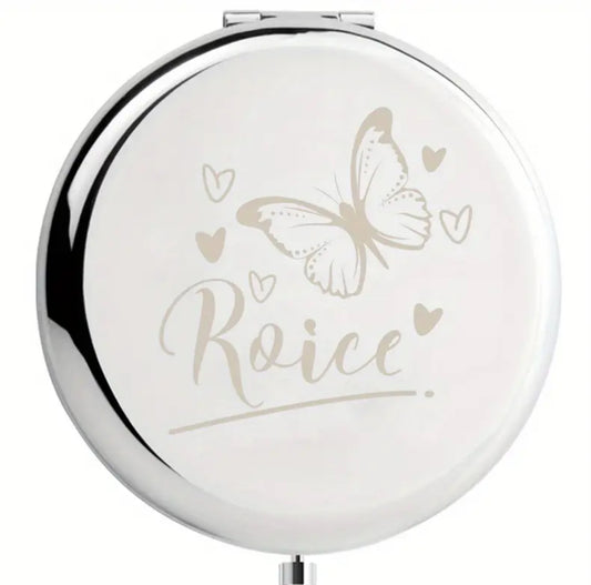 Personalised pocket mirror