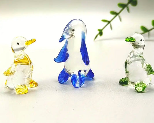 x1 penguin x2 duck ornaments set of 3