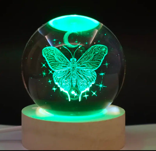 Butterfly 🦋  led glass ball ornament - colour changing