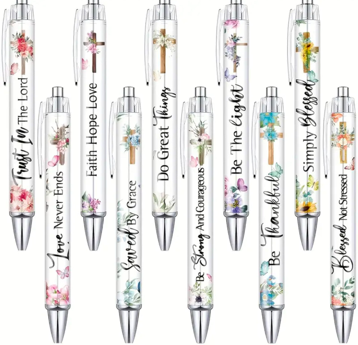 10pcs inspirational pens