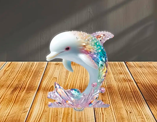 2D Flat Dolphin Ornament