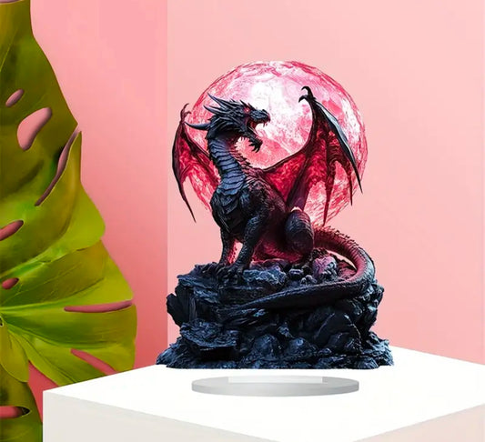 2D acrylic dragon ornament