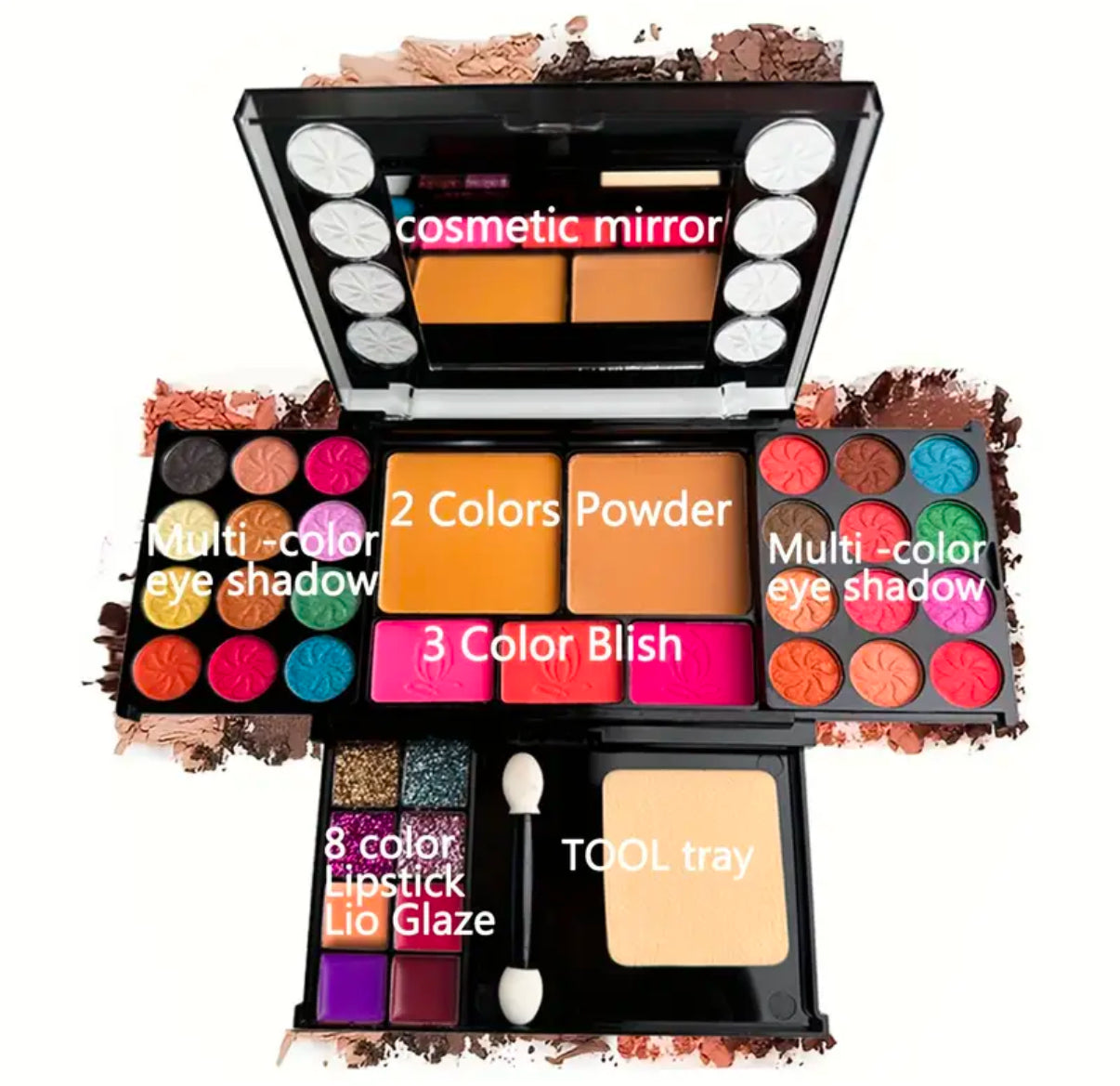 37 colour makeup box