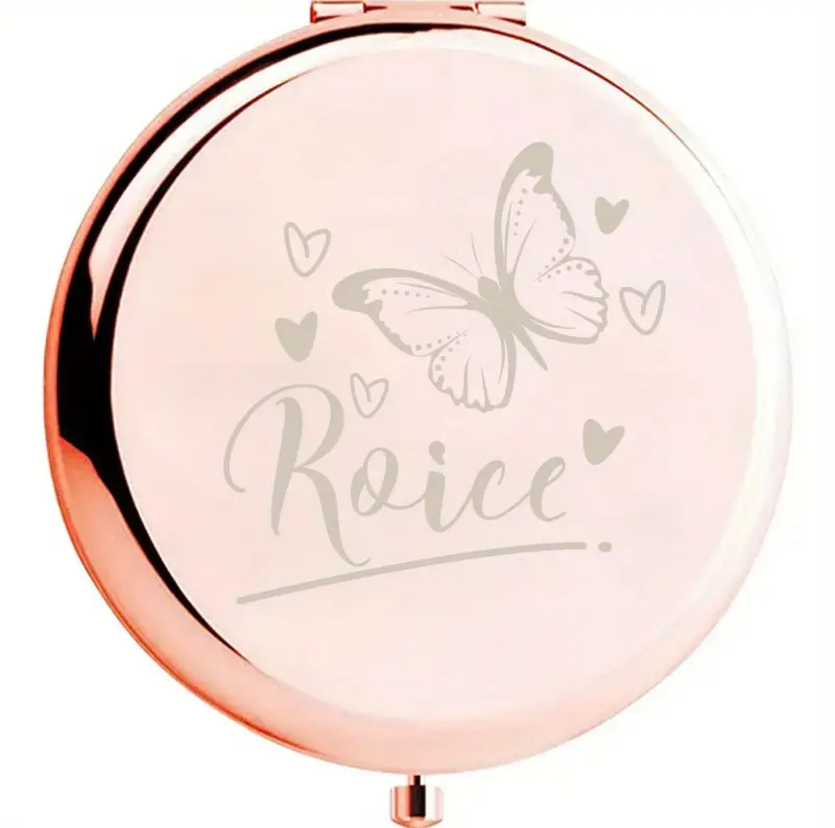 Personalised pocket mirror