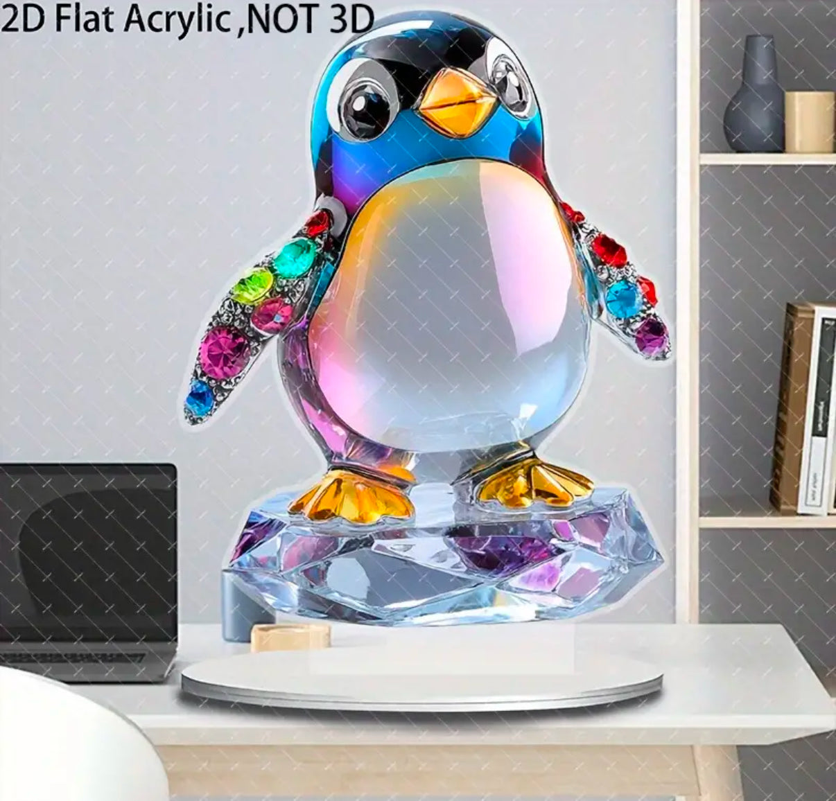 2D penguin ornament