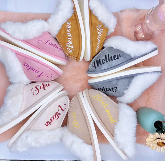 Personalised name slippers