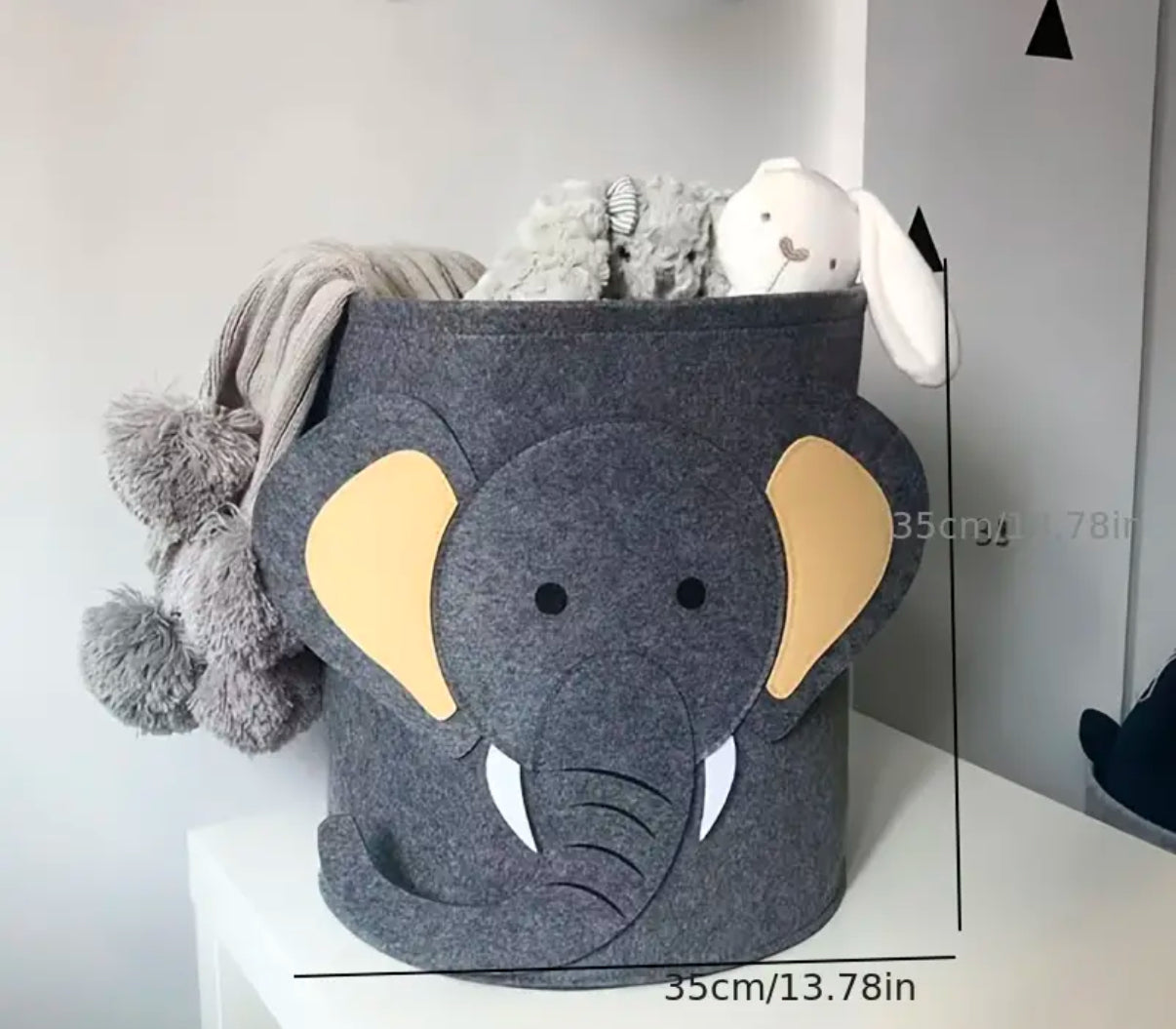 Elephant storage basket