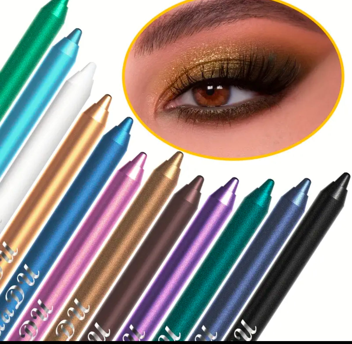 12pcs eyeliner/eyeshadow