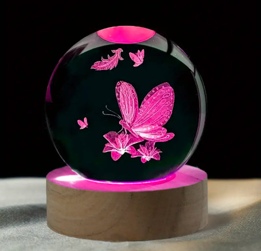 Butterfly 🦋 led glass ball ornament - colour changing