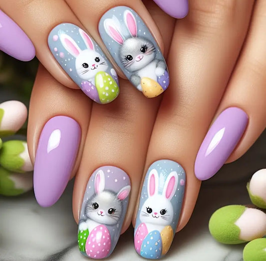 24pcs press on Easter nails