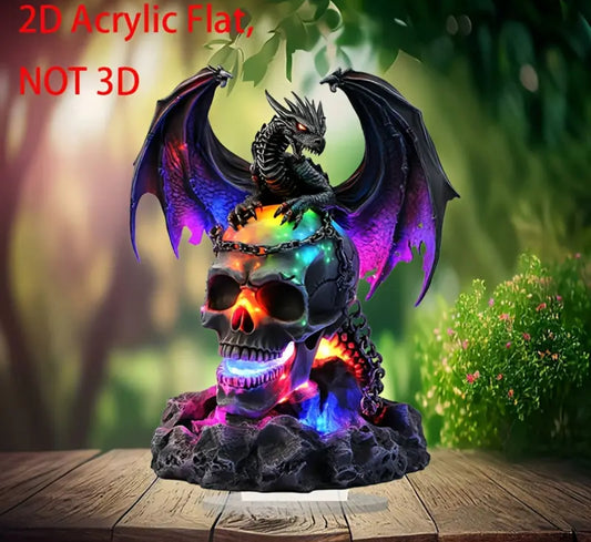 Skull/dragon 2D acrylic stand