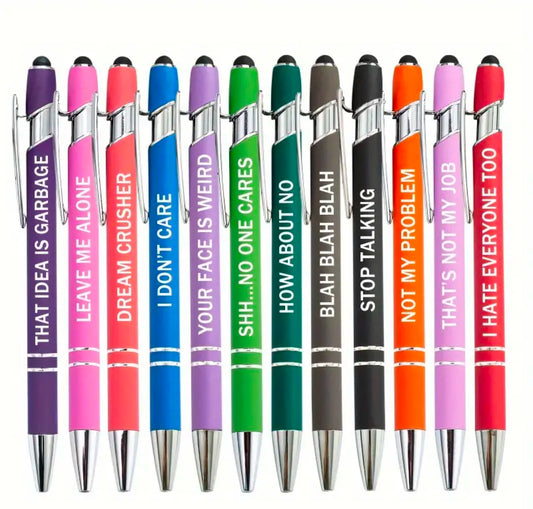 12pcs funny pens