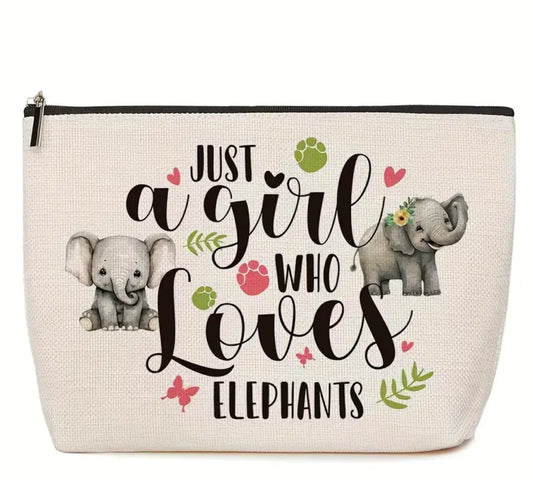 Elephant makeup bag