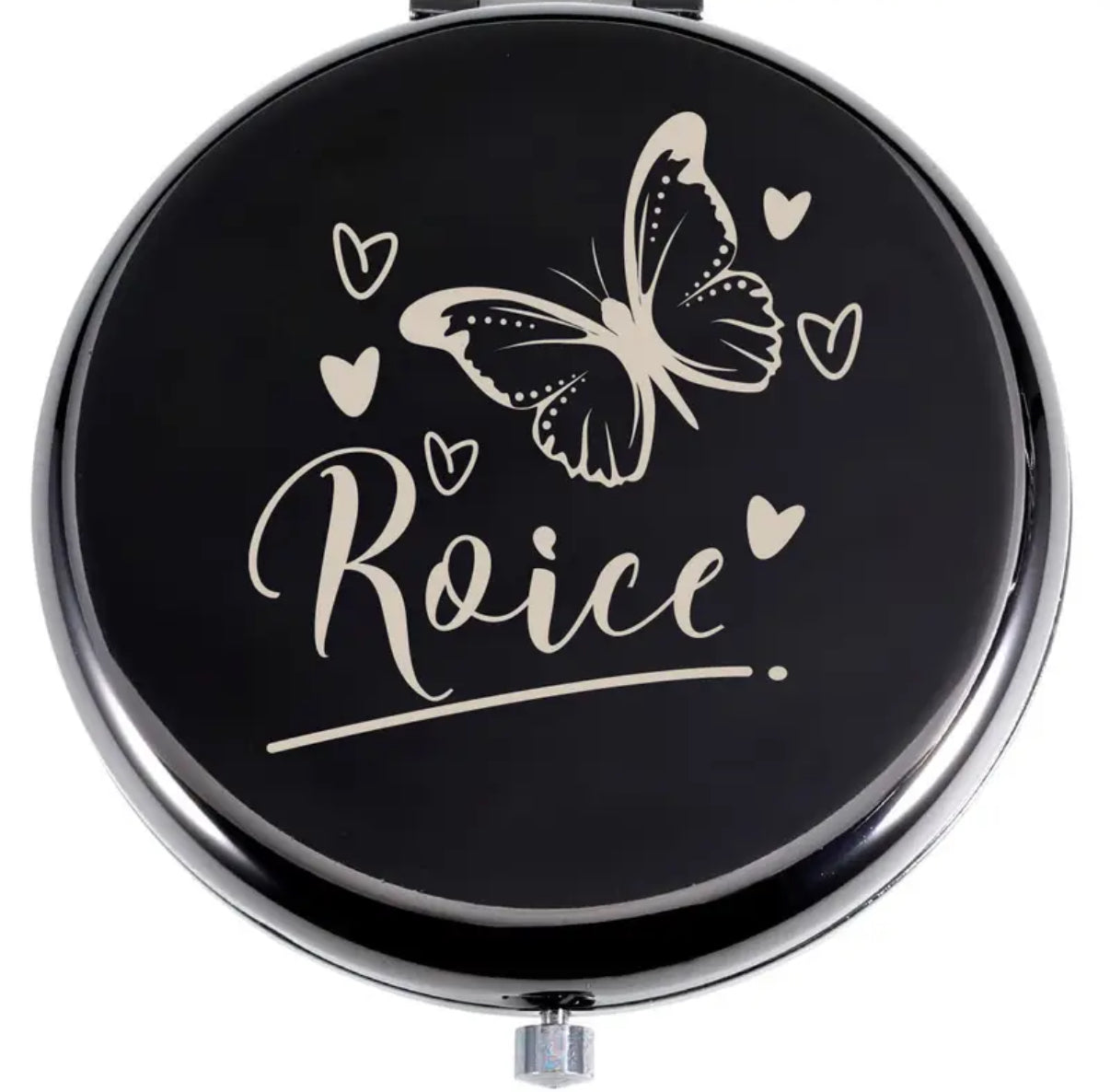 Personalised pocket mirror