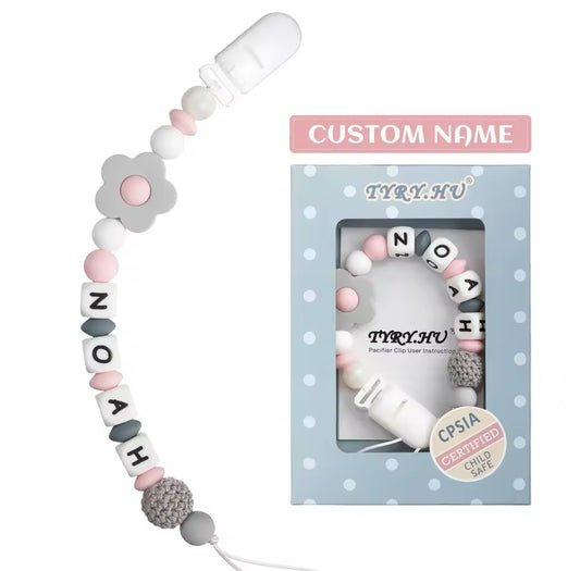 BPA free personalised dummy charm