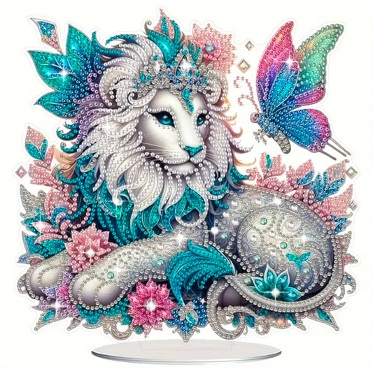 Lion 2d ornament diamond art DIY