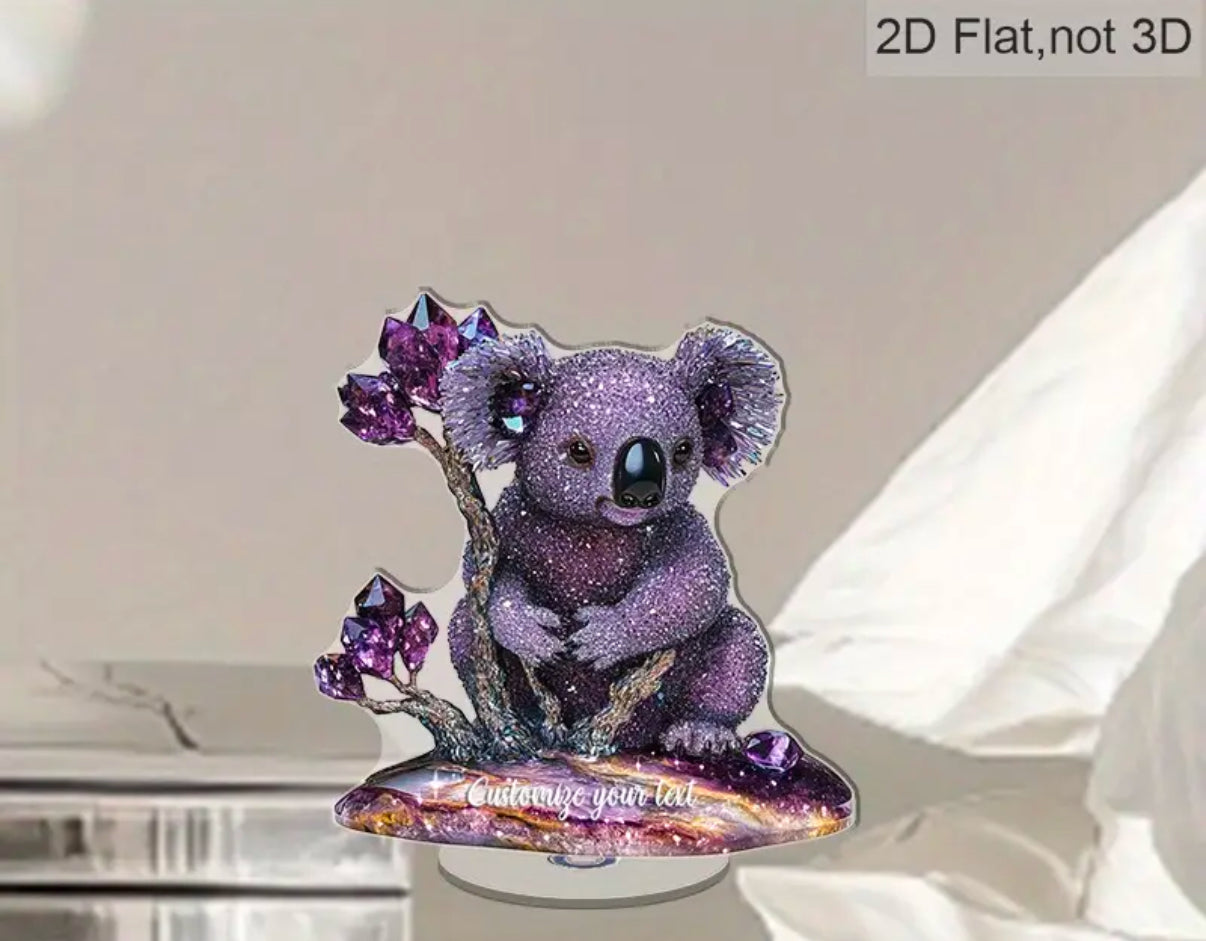 2D Koala Bear Acrylic Ornament