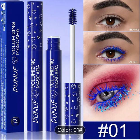 Blue waterproof mascara