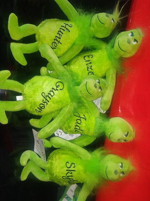 Personalised grinch teddy