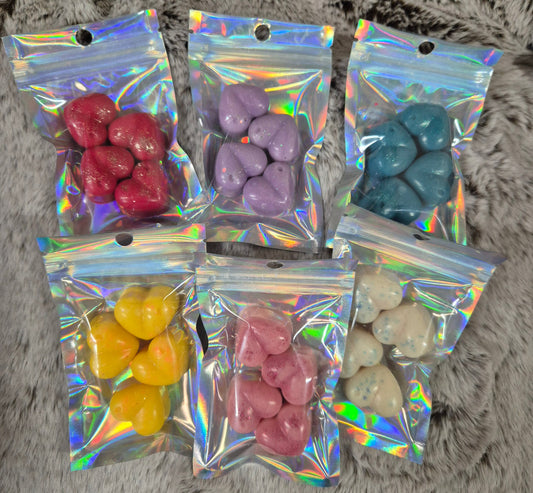 Valentines Pack of 4 Mini Wax Hearts