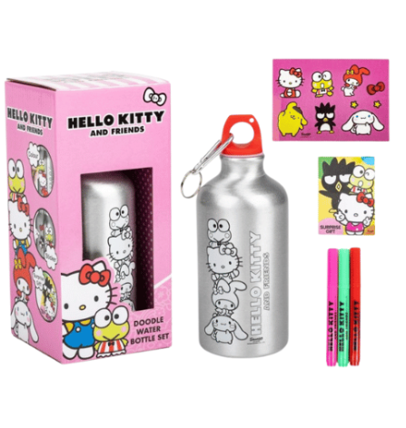 Official Hello Kitty Doodle Your Own Water Bottle